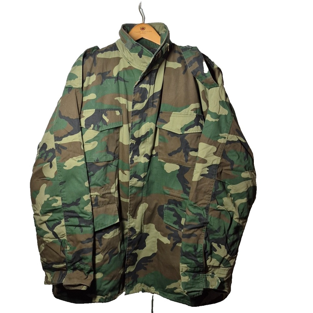 Men's Camouflage Field Jacket - Green Camo